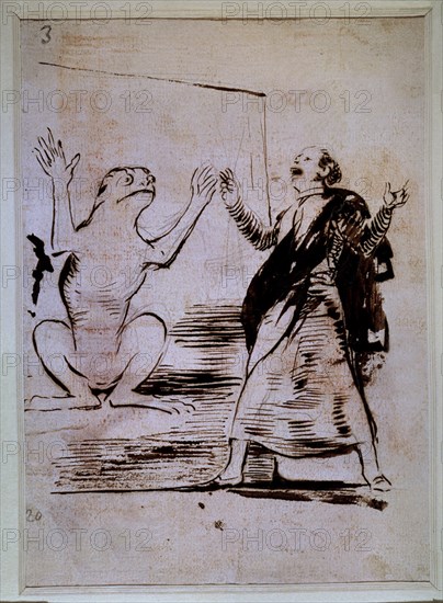 Goya, Etudiant - Grenouille