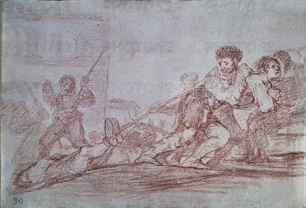 Goya, War disasters 29 - he deserved it