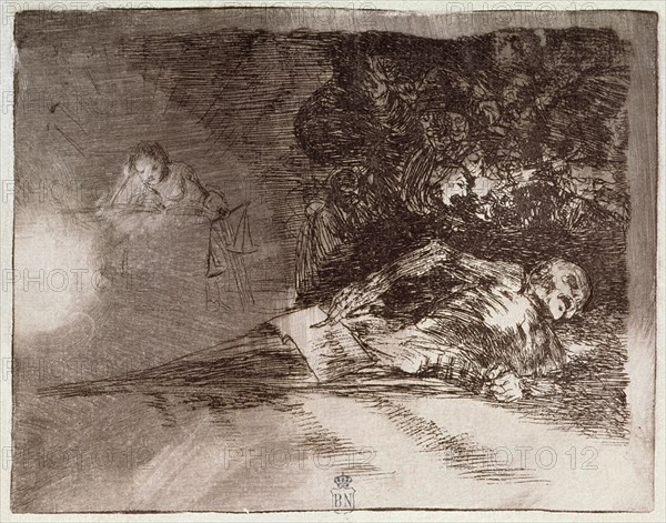 Goya, Disasters of War No. 69: He will say nothing