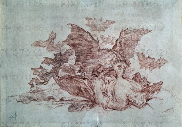 Goya, Dessin préparatoire pour Désastres de la guerre 72