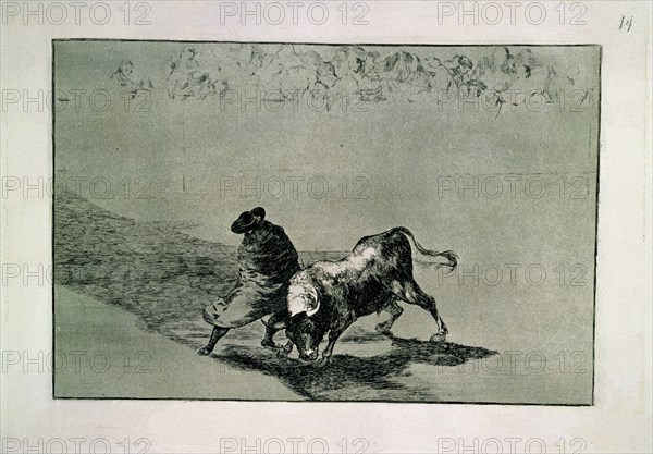 Goya, The Art of Bullfighting "El Diestrismo estudiante de falces"
