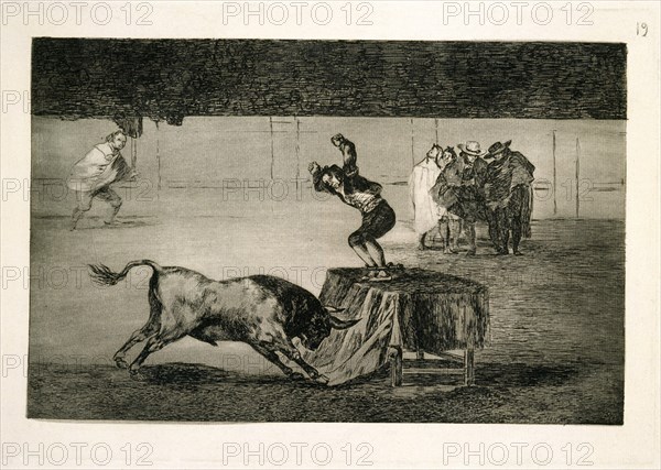 Goya, Tauromachie 19 - Une autre folie de lui dans la même arène