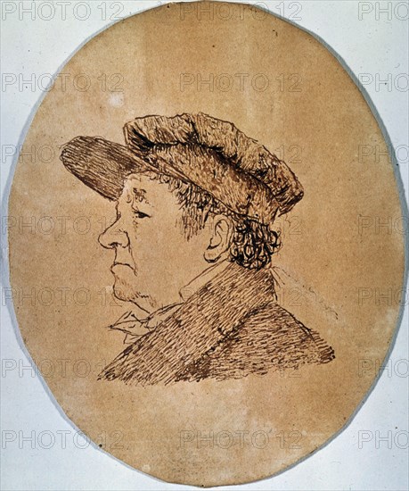 Goya, Autoportrait à 78 ans