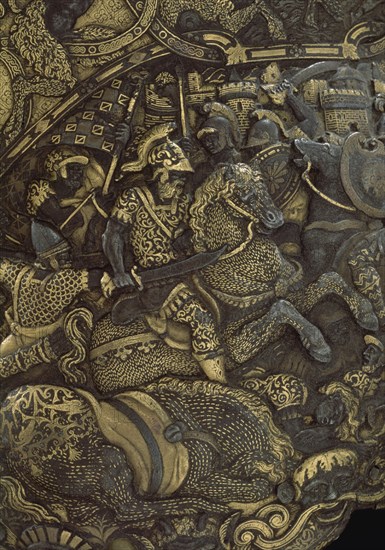 DE ESCENA DE BATALLA DEL ESCUDO DE CARLOS V
MADRID, ARMERIA REAL
MADRID
