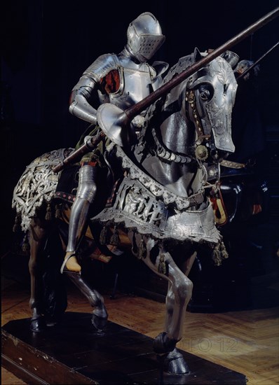 ARNES SOBRE CABALLERIA LIGERA DE GUERRA-CARLOS V-
MADRID, ARMERIA REAL
MADRID