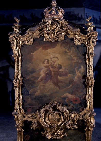 SILLA DE MANO DE CARLOS III - PINTURA TRASERA
MADRID, PALACIO REAL-OBJETOS
MADRID