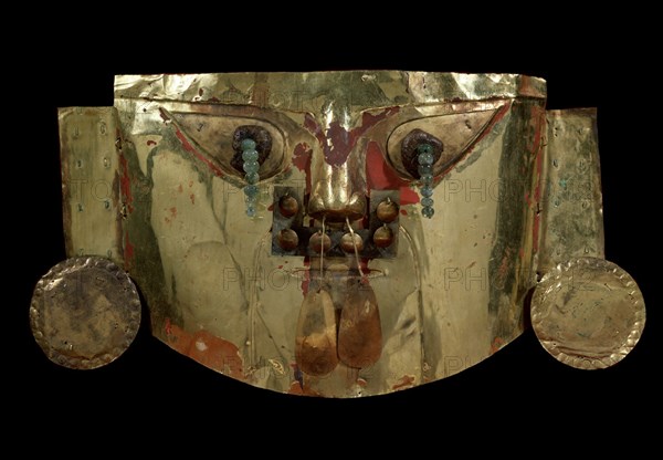 Gold funerary mask