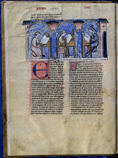 ALFONSO X EL SABIO 1221/84
LIBRO DE JUEGOS-PAG 1V-LOS CALIGRAFOS DEL REY ALFONSO X
SAN LORENZO DEL ESCORIAL, MONASTERIO-BIBLIOTECA
MADRID

This image is not downloadable. Contact us for the high res.