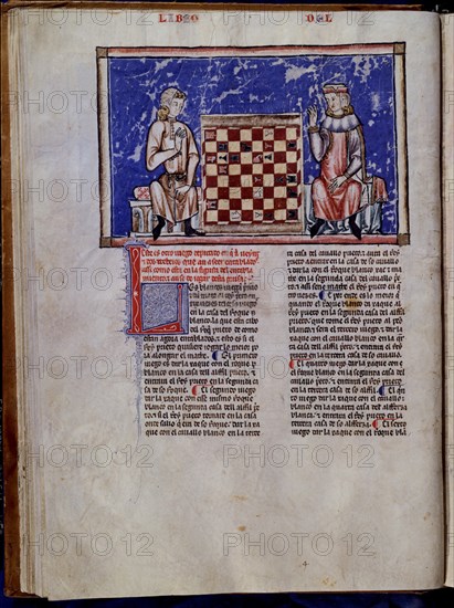 ALFONSO X EL SABIO 1221/84
LIBRO DE JUEGOS PG 16V
SAN LORENZO DEL ESCORIAL, MONASTERIO-BIBLIOTECA
MADRID