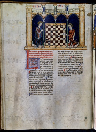 ALFONSO X EL SABIO 1221/84
LIBRO DE JUEGOS PG 20V
SAN LORENZO DEL ESCORIAL, MONASTERIO-BIBLIOTECA
MADRID