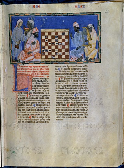 ALFONSO X EL SABIO 1221/84
LIBRO DE JUEGOS  PG 22R
SAN LORENZO DEL ESCORIAL, MONASTERIO-BIBLIOTECA
MADRID

This image is not downloadable. Contact us for the high res.