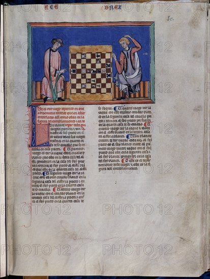 ALFONSO X EL SABIO 1221/84
LIBRO DE JUEGOS PG 30
SAN LORENZO DEL ESCORIAL, MONASTERIO-BIBLIOTECA
MADRID

This image is not downloadable. Contact us for the high res.