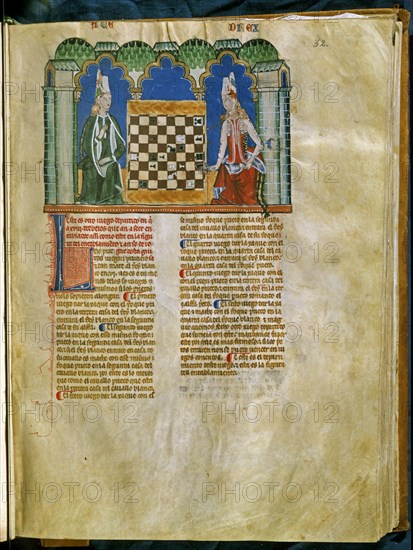 ALFONSO X EL SABIO 1221/84
LIBRO DE JUEGOS-PG 32R-ANTE EL TABLERO ELEGANTES DAMAS GOTICAS
SAN LORENZO DEL ESCORIAL, MONASTERIO-BIBLIOTECA
MADRID

This image is not downloadable. Contact us for the high res.