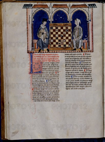 ALFONSO X EL SABIO 1221/84
LIBRO DE JUEGOS  PG (AJEDREZ)
SAN LORENZO DEL ESCORIAL, MONASTERIO-BIBLIOTECA
MADRID