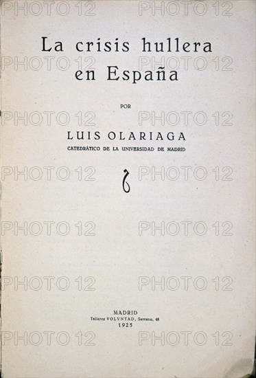 OLARIAGA LUIS
LA CRISIS HULLERA PORTADA SIG V-C-1439 N25
MADRID, BIBLIOTECA NACIONAL PISOS
MADRID
This image is not downloadable. Contact us for the high res.