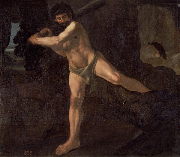 Zurbaran, Hercule luttant avec le sanglier d'Erymanthe