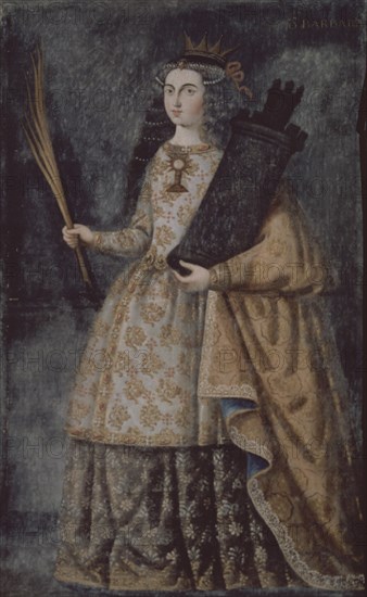 Zurbaran, Sainte Barbara - patronne de l'artillerie