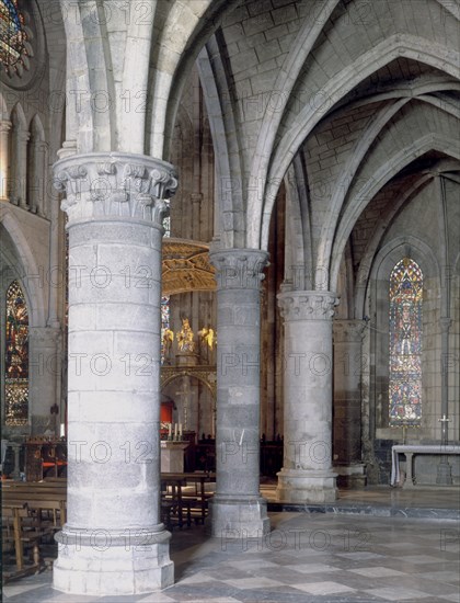 INTERIOR DE LA NAVE LATERAL
RONCESVALLES, COLEGIATA
NAVARRA

This image is not downloadable. Contact us for the high res.