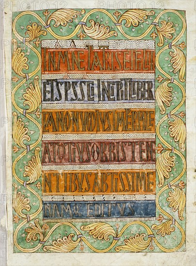 CODICE ALBENDENSE   FOL 20-MOZARABE
SAN LORENZO DEL ESCORIAL, MONASTERIO-BIBLIOTECA
MADRID