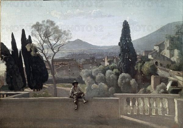 Corot, Tivoli. Les jardins de la Villa d'Este