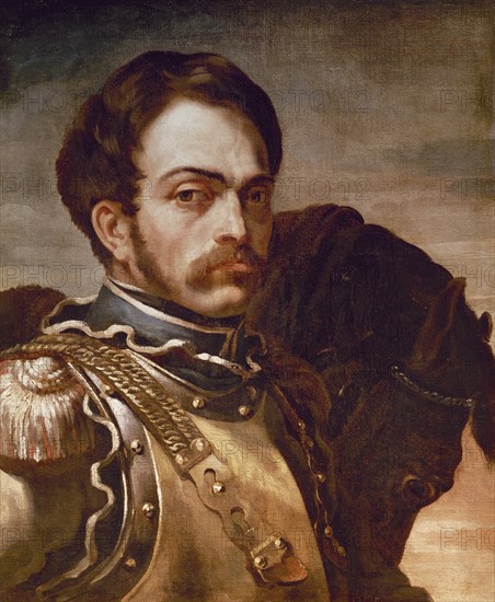 GERICAULT, THEODORE. OFICIAL DE CARABINEROS - 1814 - O/L