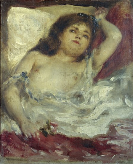 RENOIR AUGUSTE 1841/1919
MUJER SEMI DESNUDA ACOSTADA -LA ROSA-1872-IMPRESIONISMO FRANCES
PARIS, MUSEO DE ORSAY
FRANCIA