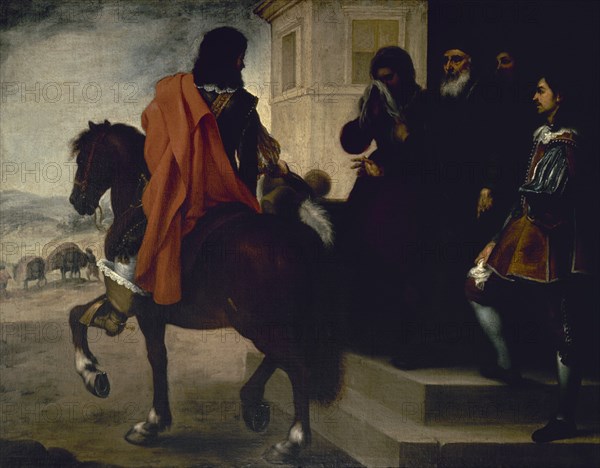 MURILLO BARTOLOME 1618/1682
EL HIJO PRODIGO ABANDONA EL HOGAR PATERNO
BLESSINGTON, COLECCION WICKLOW
IRLANDA