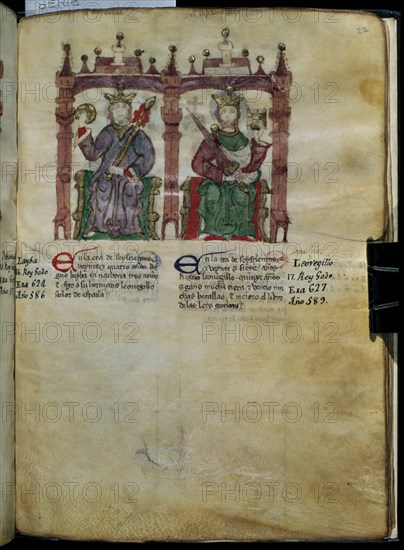 SEMBLANZA DE REYES 1095 REYES LIUBA I (LIUVA I ) LEOVIGILDO SG7415
MADRID, BIBLIOTECA NACIONAL
MADRID