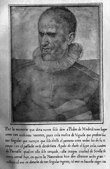 PACHECO FRANCISCO 1564/1644
PEDRO DE MADRID - LIBRO DE RETRATOS DE ILUSTRES Y MEMORABLES VARONES - 1599
Madrid, musée Lazaro Galdiano