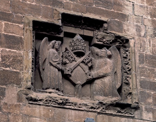 ESCUDO DEL HOSPITAL DE LA ABADIA
NAJERA, EXTERIOR
RIOJA

This image is not downloadable. Contact us for the high res.