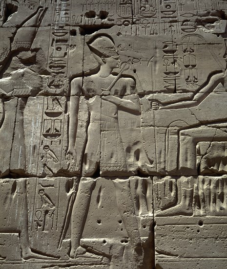 RELIEVES EN UN PILON
TEBAS, KARNAC
EGIPTO