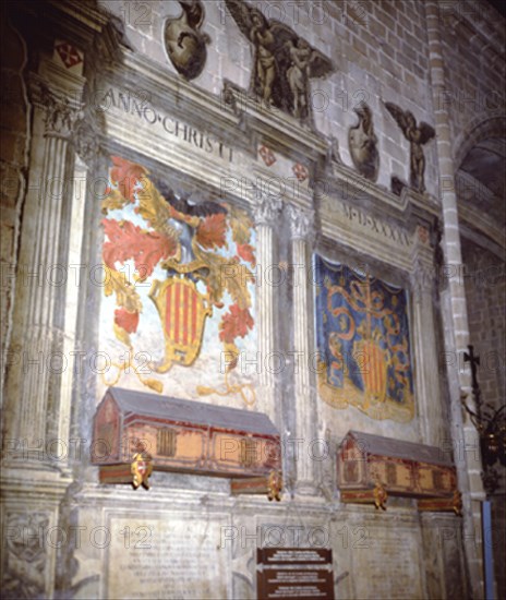 SEPULCRO DE LOS CONDES DE BARCELONA RAMON BERENGUER I Y SU ESPOSA ALMODIS
BARCELONA, CATEDRAL
BARCELONA