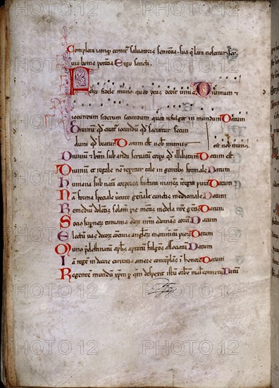 DIACONO JUAN
PAGINA CON NOTAS MUSICALES CODICE S XIII
MADRID, CATEDRAL DE SAN ISIDRO
MADRID
This image is not downloadable. Contact us for the high res.