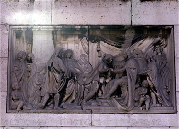 Detail of the monument to Philip IV