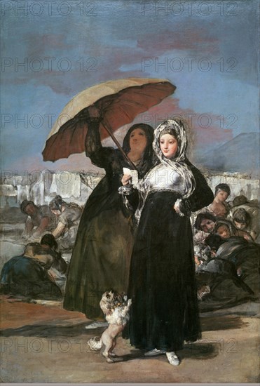 Goya,  Jeunes lisant une lettre