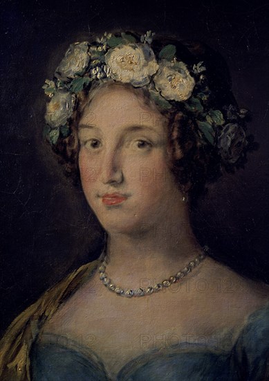 Goya, Duchess of Abrantes detail
