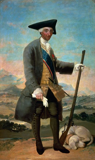 Goya, Carlos III en tenue de chasse