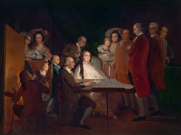 Goya, Famille de l'infant Don Luis de Borbon Boceto