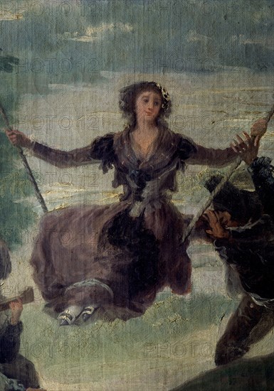 Goya, The Swing - detail