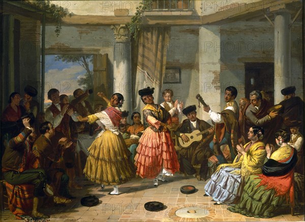 BECQUER VALERIANO 1834/70
BAILE ANDALUZ- 1834-PINTURA ROMANTICA ESPAÑOLA-S XIX-ESCUELA SEVILLANA
ARANJUEZ, PALACIO REAL
MADRID
This image is not downloadable. Contact us for the high res.