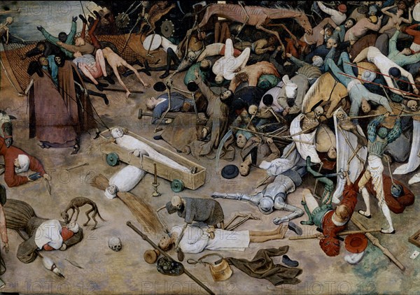 Pieter Bruegel, The Triumph of Death - Detail of the central bottom part