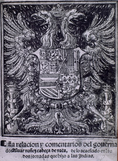 NUÑEZ CABEZA DE VACA
LA RELACION Y COMENTARIOS 1555 R/1336
MADRID, BIBLIOTECA NACIONAL RAROS
MADRID