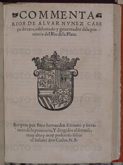NUÑEZ CABEZA DE VACA
COMENTARIOS  (ED 1555)  R/1336
MADRID, BIBLIOTECA NACIONAL RAROS
MADRID