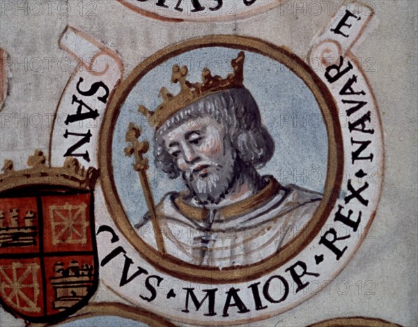CARTAGENA ALFONSO DE 1385-1456
GENEALOGIA DE LOS REYES DE ESPAÑA - SANCHO III NAVARRA (MAYOR) - MINIATURA DEL S XVI
MADRID, BIBLIOTECA NACIONAL
MADRID