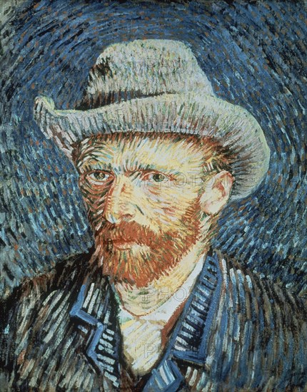 Van Gogh, Self-Portrait with Grey Felt Hat