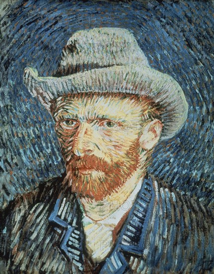 Van Gogh, Auto-portrait au chapeau de feutre gris