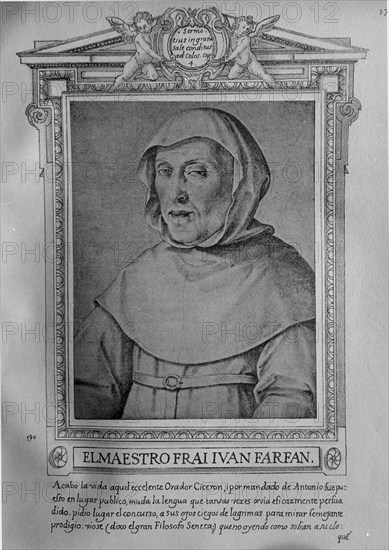 PACHECO FRANCISCO 1564/1644
SAN JUAN FARFAN - LIBRO DE RETRATOS DE ILUSTRES Y MEMORABLES VARONES - 1599
Madrid, musée Lazaro Galdiano