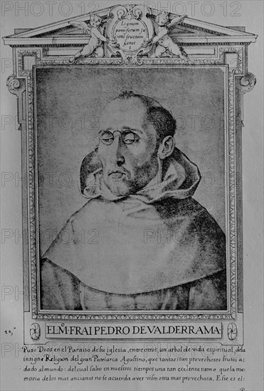 PACHECO FRANCISCO 1564/1644
FRAY PEDRO DE VALDERRAMA (1550-1611) - LIBRO DE RETRATOS DE ILUSTRES Y MEMORABLES VARONES - 1599
Madrid, musée Lazaro Galdiano