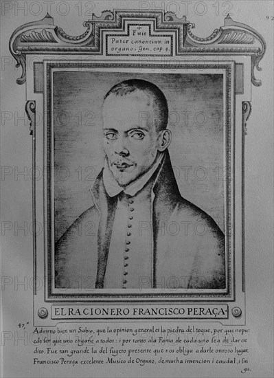 PACHECO FRANCISCO 1564/1644
FRANCISCO PERACA - LIBRO DE RETRATOS DE ILUSTRES Y MEMORABLES VARONES - 1599
Madrid, musée Lazaro Galdiano