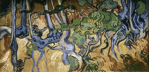 Van Gogh, Tree Roots and Trunks